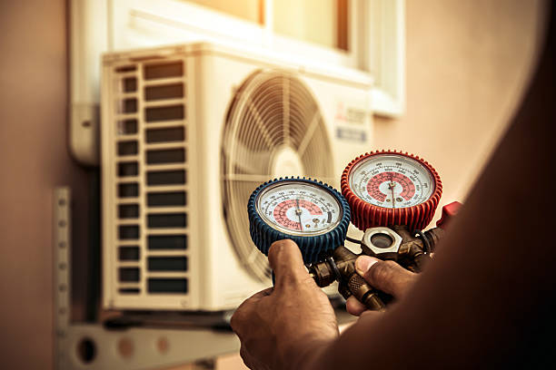 Professional Ductwork Repair technician working in Chester, NJ
